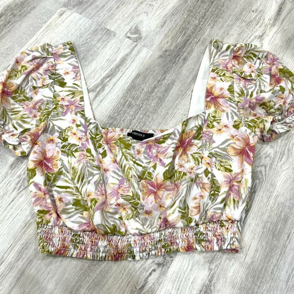 puff sleeve crop top
